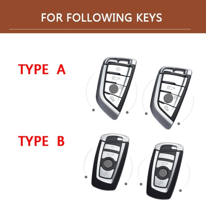 สายข้อมือหนังแท้ทำมือเคสกุญแจหุ้มกุญแจรถสำหรับ-bmw-x1-x5-f22-f20-f26-f48-f10-f07-f30-g30-f18-x3-f25-f15-f32-f16-f34-g20