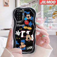 เคส JIUMOO สำหรับ Xiaomi Redmi Note 8 Note 8T Note 9เคสเนื้อครีมลายมิกกี้นิ่มกันกระแทกเคสโทรศัพท์โปร่งใสซิลิกาแบบใสเจลป้องกันการตกหล่นฝาครอบป้องกันเลนส์กล้องถ่ายรูป