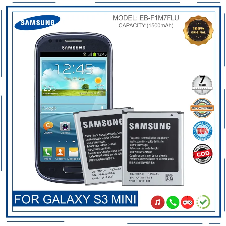 tot nu gunstig betekenis Samsung Galaxy S3 Mini Battery Fit GT-I8190, I8190, I8190N, GT-i8200, i8200  Battery Model: EB-F1M7FLU (1500mAh) High Quality Phone Battery | Lazada PH