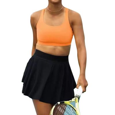 กระโปรง Culottes สำหรับผู้หญิง2022เอวสูงยางยืดใหม่กระโปรงเทนนิสจีบทรงเอไลน์ออกกำลังกายกลางแจ้งยิม