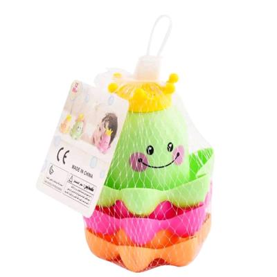 Ocean Life Stacking Cups Bath Toy Summer childrens play water beach toys Children Play Educational Cute Funny Bathroom Toys