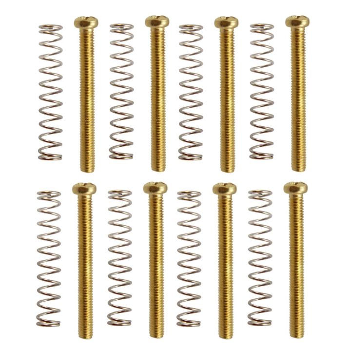 8-pair-metal-humbucker-double-coil-pickup-ring-cover-mounting-screws-springs-for-electric-guitar-pickup-frame-guitar-bass-accessories