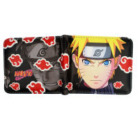 Kakashi Sasuke Black Leaf Village Konoha Ninja Wallet Short Purse With Coin Pocket for Young and Boy