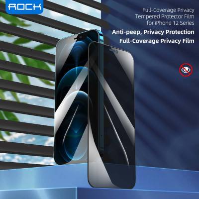 ROCK Private Full Coverage Tempered Glass For 12 Pro 12 Pro Max Screen Anti spy Protector Privacy Film for 12