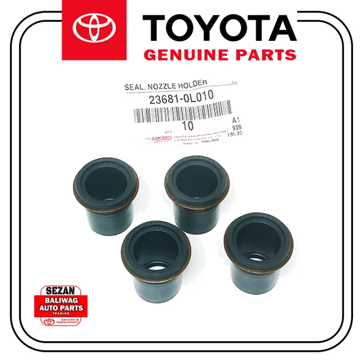 ORIGINAL TOYOTA INJECTOR SEAL 4 PCS FORTUNER HIACE HILUX INNOVA D4D