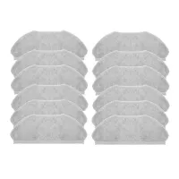 12 Pcs Main Brush Side Brush Hepa Filter for Qihoo 360 S10 / X100 / X100 Max Robot Vacuum Cleaner Replacement Accessories