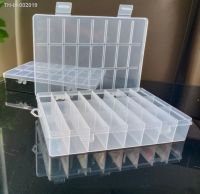 ✉ Practical 24 Grids Compartment Plastic Storage Box Jewelry Earring Bead Screw Holder Case Display Organizer Container
