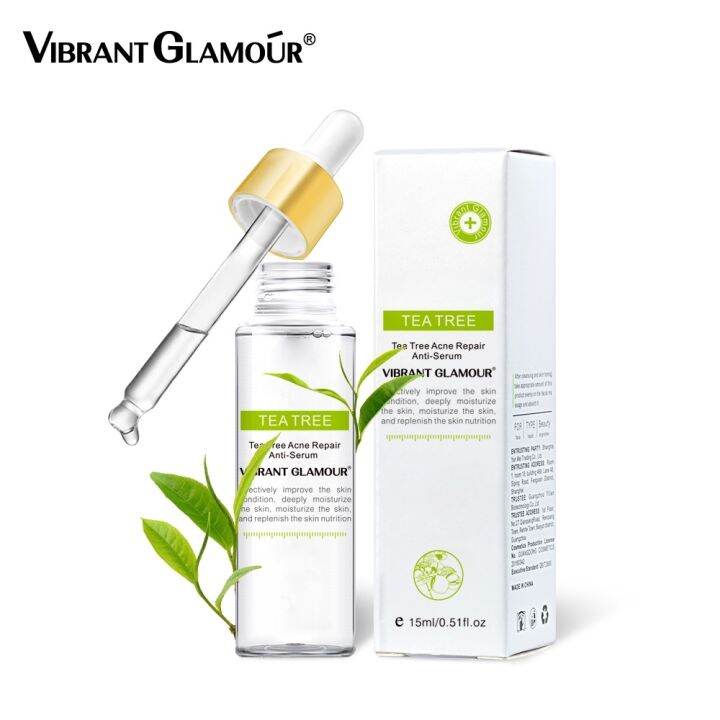 Vibrant Glamour Tea Tree Acne Face Serum Anti Acne Repair Pimple Marks Sensitive Scar Removal