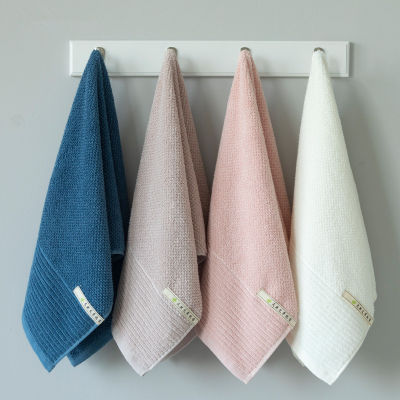 34x75cm Simple Plain Striped Natural Wormwood Antibacterial Household Towels Soft Absorbent Adult Hand Towel