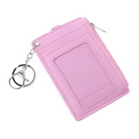 ♡♡ table Leather Business ID Card Credit Badge Holder Coin Purse Wallet Keychain