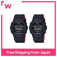 CASIO นาฬิกาคู่กับกล่องคู่ Share นาฬิกา DW-5600HR-1DW-5600HR-1ดิจิทัล G-SHOCK เดนเวอร์มัลติฟังก์ชั่นสีดำสีแดง