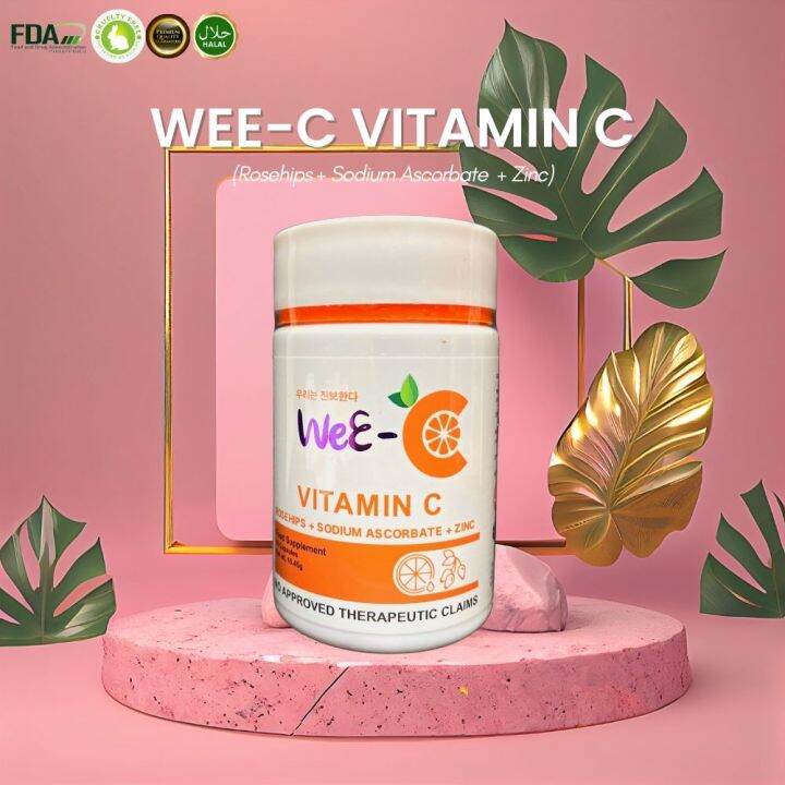 Original 100 WeEC Vitamin C Capsule (Sodium Ascorbate+ Rosehip+ Zinc