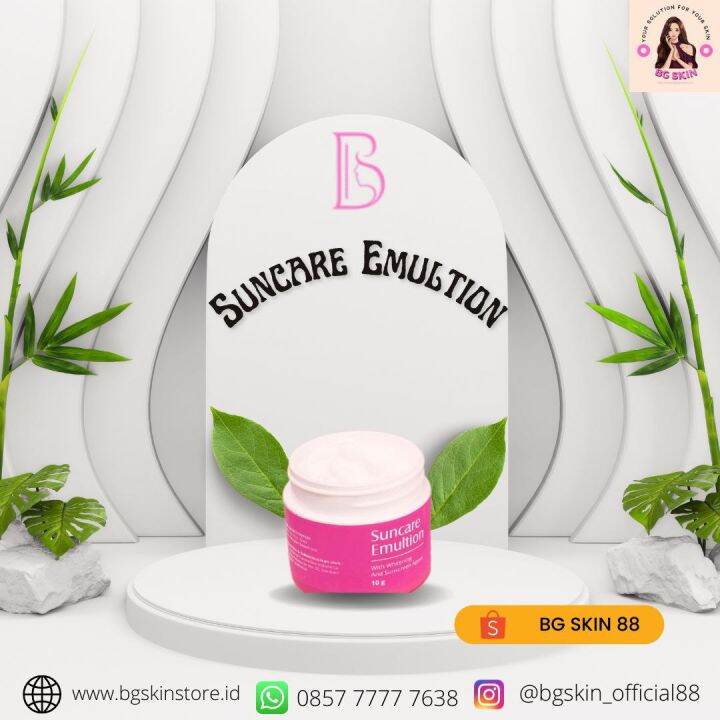 |BG Skin| Suncare Emulsion (SPF30/Kulit Berminyak) | Lazada Indonesia