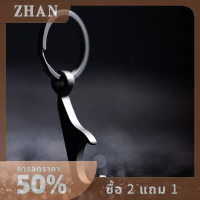 ZHAN พวงกุญแจที่เปิดขวดเบียร์ขนาดเล็กสุดสร้างสรรค์ทำจากโลหะผสมไททาเนียม TC4พร้อมพวงกุญแจ