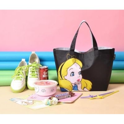 Alice in Wonderland Hand Bags for Women Waterproof Anime Handbag School Lunch Bags for Girls Kids Lunch Bag