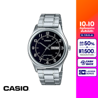 CASIO นาฬิกาข้อมือ CASIO รุ่น MTP-V006D-1B2UDF วัสดุสเตนเลสสตีล สีดำ