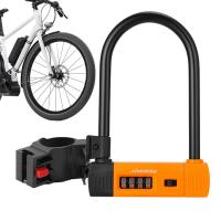 Bike U-Lock Combo Heavy Duty Bike Combination U Lock Paddle Lock Heavy Duty Anti-Theft Bicycle U Lock with 4-Digit Resettable Combination very well