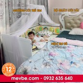 Giường cũi 3 trong 1 Marlow trắng - Mẹ Vì Bé