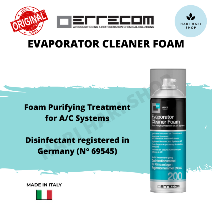 Original Errecom Evaporator Cleaner Foam - Purifying Treatment for Car ...