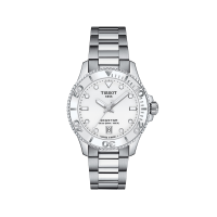 Tissot Seastar 1000 36mm ทิสโซต์ ซีสตาร์ 1000 36มม.T1202101101100 สีขาว แถมสายซิลิโคนสีขาว นาฬิกาผู้หญิงและผู้ชาย