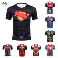 2023 newใหม่เสื้อยืดลําลองสําหรับผู้ชายแขนสั้นคุณภาพสูงพิมพ์ลาย Superman 3D