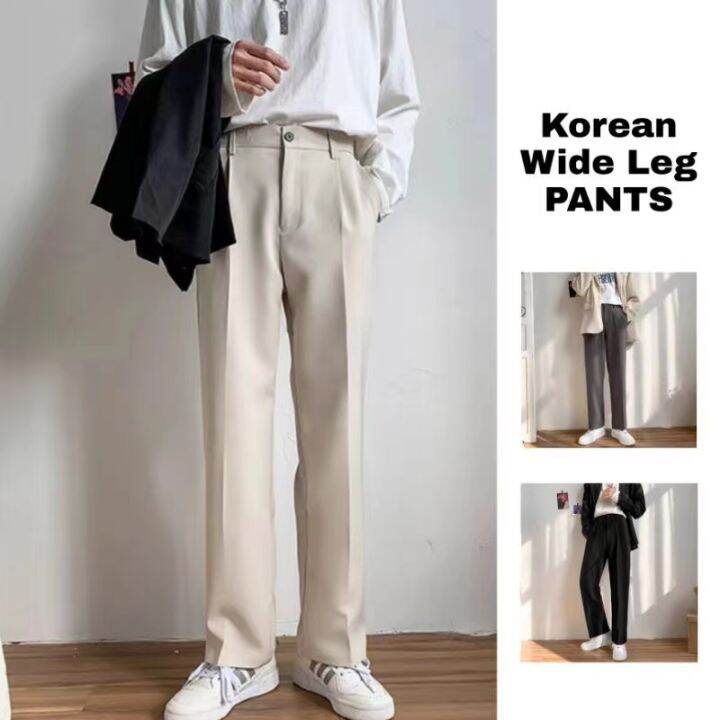 Alvin Korean Wide Leg Pants For Men 3 Colors Slacks Trouser Pants