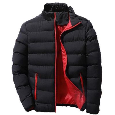 ZZOOI 2022 New Mens Padded Jacket Youth Down Padded Jacket Zipper Cardigan Warm Youth Men Warm Black Mens Coat Natural Down Jacket