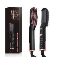 【LZ】✴☁✹  Eua armazém 3in1 barba straightener dropshipping nicho produto homem calor cabelo cerâmica curler alisador elétrico pente quente