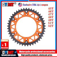 45T - 52T รถจักรยานยนต์เฟืองหลังสำหรับ SX SX-F 125 144 150 200 250 350 300 360 380 520 500 525 505 400 440 450แข่งหกวัน