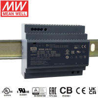 Original MEAN WELL HDR-150-24 Series 150W 12V 10A 15V 24V 48V Din Rail Ultra Slim แหล่งจ่ายไฟสำหรับอาคารอัตโนมัติ