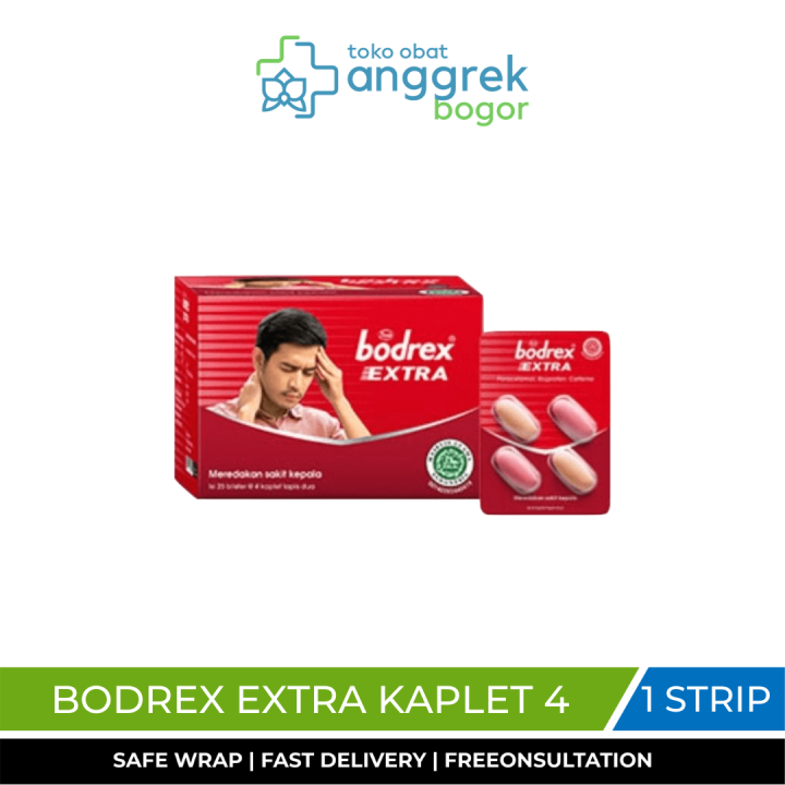 Bodrex Extra Strip Isi 4 Tab Pusing Demam Lazada Indonesia