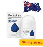 Perspirex Antiperspirant Roll On #Strong 20 ml. โรลออน ระงับเหงื่อ ระงับกลิ่นกาย สีฟ้าเข้มสำหรับคนเหงื่อมากเป็นพิเศษ