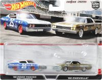 Hot Wheels Premium 2 Pack 69 Ford Torino Taladega/66 Chevelle