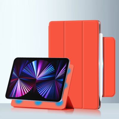 สำหรับ iPad Mini เคสซัมซุงแม่เหล็ก6เคสบางพิเศษ Pro 11 12.9 2021 Mini6 Air 5 4แท็บเล็ต Apple ชาร์จดินสอพร้อมการป้องกันแท็บเล็ต