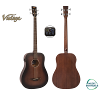Vintage VCB440WK Statesboro Series Electric Acoustic Bass เบสโปร่งไฟฟ้า วินเทจ แบรนด์กีต้าร์ชั้นนำจากประเทศอังกฤษ