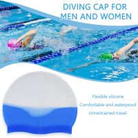 Silicone SPA Swimming Caps for Adults Women Men Soft Elastic Diving Sports Hair Ear Protection Summer Pool Training Bathing Hat Swim Caps