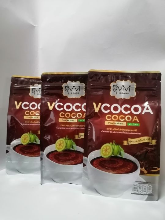 1ห่อ-10ซอง-รุ่นใหม่ล่าสุด-v-cocoa-by-vivi-โกโก้ลดน้ำหนัก-โฉมใหม่แต่ความอร่อยเหมือนเดิม