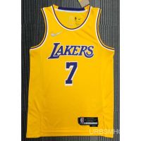 [Hot Press] 2022 NBA Jersey Los Angeles Lakers 7 # Anthony Yellow 75Th New Basketball Sponsor 0Bjr