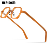 HEPIDEM Acetate Glasses Frame Men 2022 New Vintage Retro Square Eyeglasses