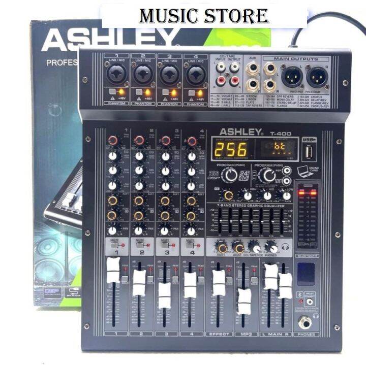 Power Mixer Ashley T400 Original 4 Channel Bluetooth USB Lazada