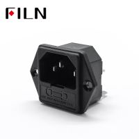 【LZ】۞  AC-04 conector de interruptor de fusível soquete de potência 3 pinos com fusível 10a 250vac