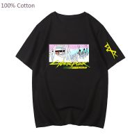 Anime Cyberpunk Edgerunners Tshirt Cotton Tshirt Cool Priinted T Shirt Clothes
