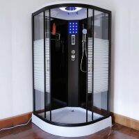 ✲ New luxury shower room overall bathroom tempered integrated arc fan-shaped dry and wet separation