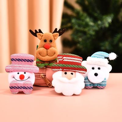 4PCS Christmas Slap Bracelets Creative Slap Wristbands Reindeer Snowman Festive Favor Child Kids Gifts Xmas Party Supplies