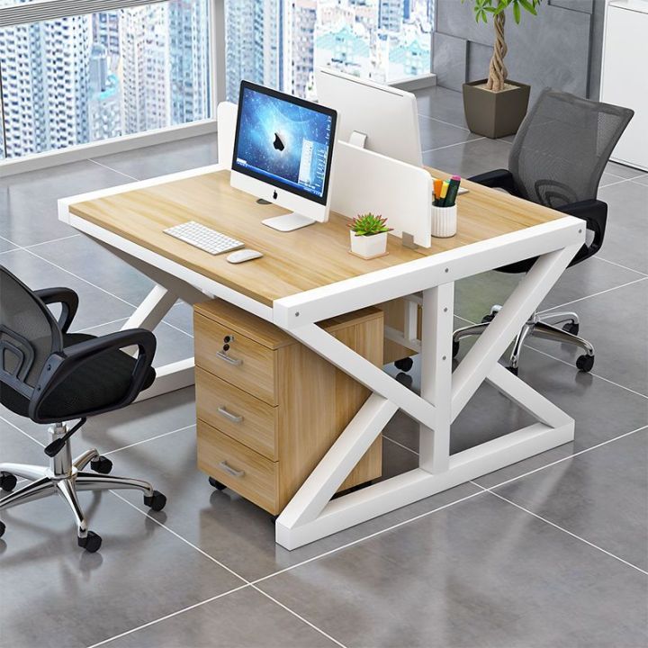 new-โต๊ะทำงาน-โต๊ะทำงานโครงเหล็กoffice-computer-desk-ขาโครงเหล็กกันสนิม-โครงเหล็ก-โต๊ะวางคอมพิวเตอร์-วัสดุทำจากโครงเหล็ก-มียางยึดกันลื่น