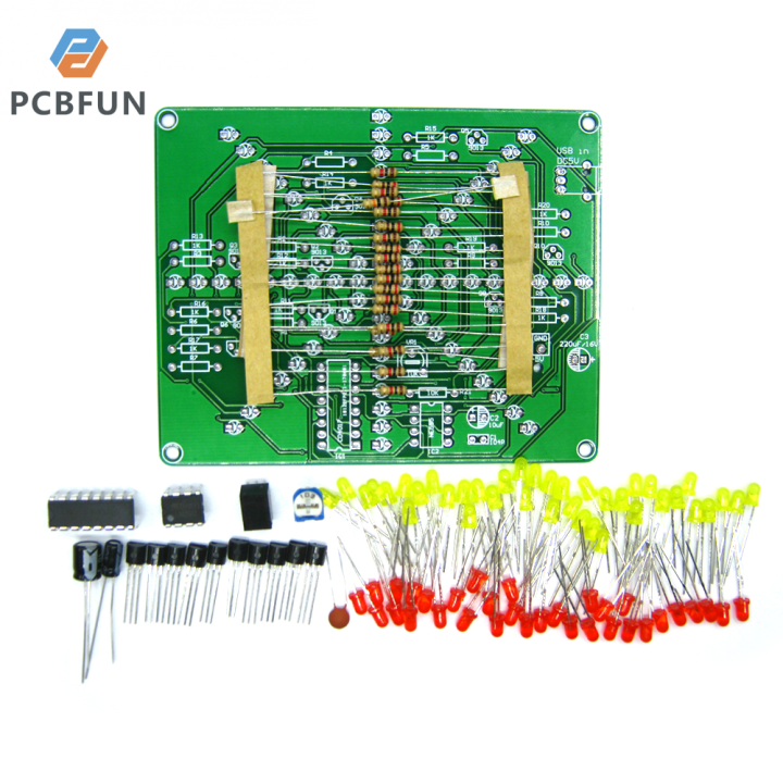 pcbfun-dc4-5-6v-แอลอีดีไฟฟ้าไฟกระพริบ-soldering-บอร์ดฝึก-pcb-ของตกแต่งงานปาร์ตี้ข้าวตัวอักษรวิ่งโคมไฟอ่างเลี้ยงปลาชุดผลิตภัณฑ์อิเล็กทรอนิกชุด