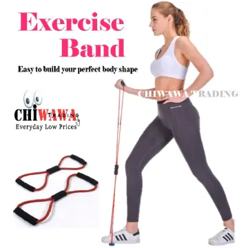 New Elastic 8-Shape Tube Fitness Equipment Stretch Resistance Bands  Crossfit Yoga Rubber Loop Sport Training Equipment Sports Workout