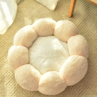 Short Plush Warm Nest Soft Breathable Thicken Round Flower Cat Dog Bed Kennel Cushions Bed Cat Accessories s Supplies