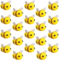 【LZ】●  Artesanato Sentiu Decoração Lã Ornamentdiy Artesanato Mel Minidecorations Festa Plush bonito Abelha bebê chuveiro decorações DIY suprimentos