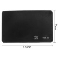 Hard Drive Disk Enclosure External Laptop Case for 2.5in SATA USB 2.0/3.0 SSD NOV99